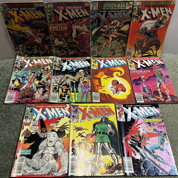 11 Marvel Uncanny X-MEN Comic Lot #118, 127, 152, 165 To 167, 174, 186, 190, 197 - Picture 1 of 4